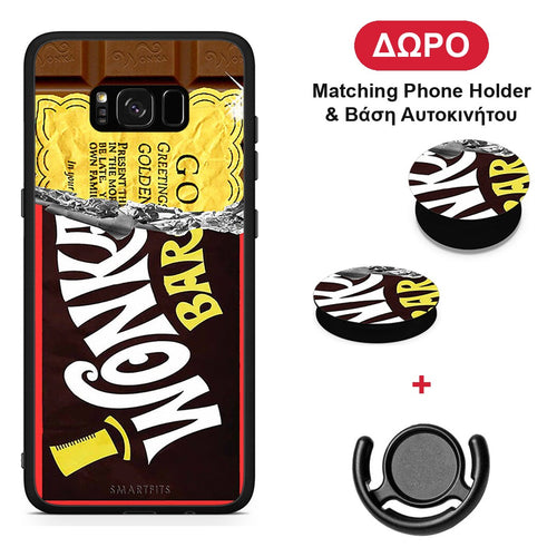 Golden Ticket - Samsung Galaxy S8+ θήκη + Δώρο Phone Holder & Βάση Αυτοκινήτου