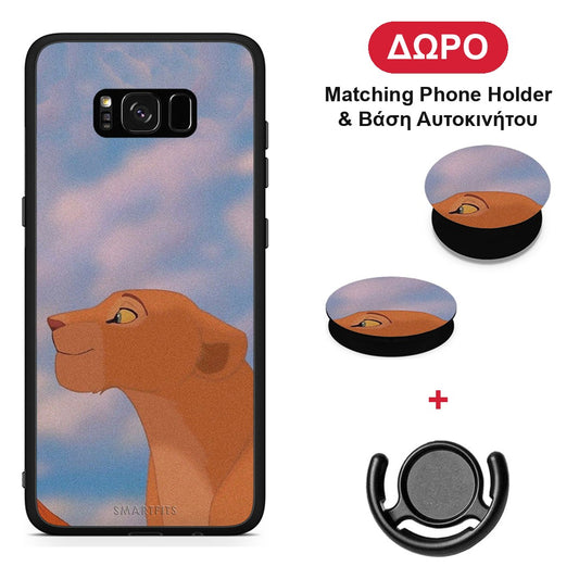 Lion Love 2 - Samsung Galaxy S8+ θήκη + Δώρο Phone Holder & Βάση Αυτοκινήτου