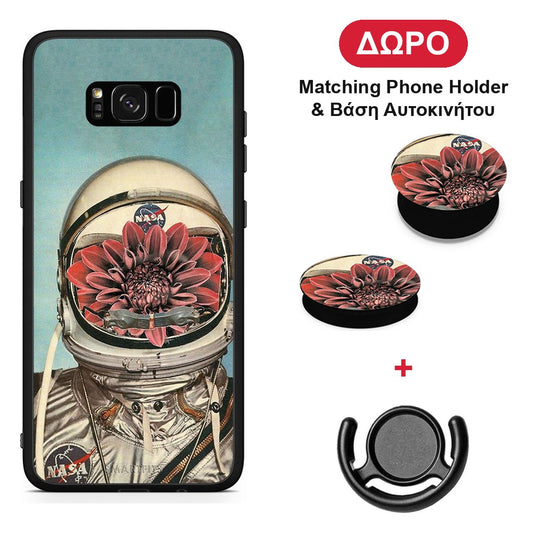 Nasa Bloom - Samsung Galaxy S8+ θήκη + Δώρο Phone Holder & Βάση Αυτοκινήτου