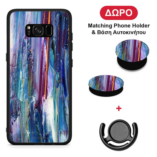 Paint Winter - Samsung Galaxy S8+ θήκη + Δώρο Phone Holder & Βάση Αυτοκινήτου