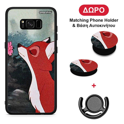 Tod And Vixey Love 2 - Samsung Galaxy S8+ θήκη + Δώρο Phone Holder & Βάση Αυτοκινήτου