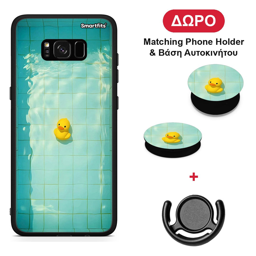 Yellow Duck - Samsung Galaxy S8+ θήκη + Δώρο Phone Holder & Βάση Αυτοκινήτου