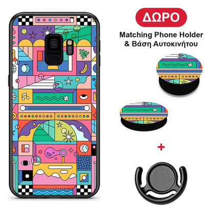 Bubbles Soap - Samsung Galaxy S9 θήκη + Δώρο Phone Holder & Βάση Αυτοκινήτου