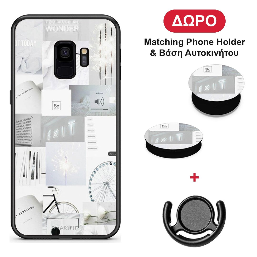 Collage Make Me Wonder - Samsung Galaxy S9 θήκη + Δώρο Phone Holder & Βάση Αυτοκινήτου