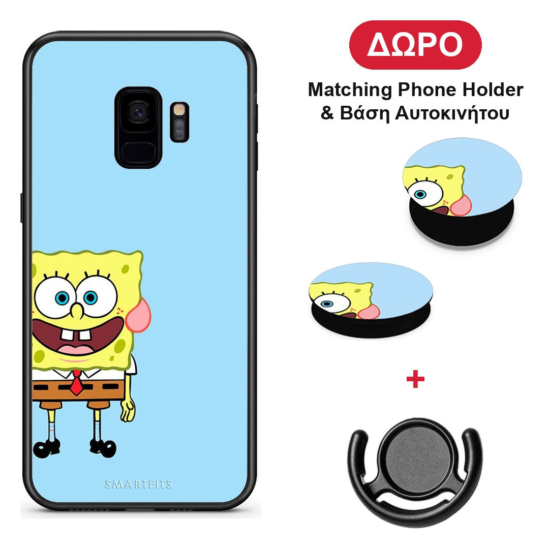Friends Bob - Samsung Galaxy S9 θήκη + Δώρο Phone Holder & Βάση Αυτοκινήτου