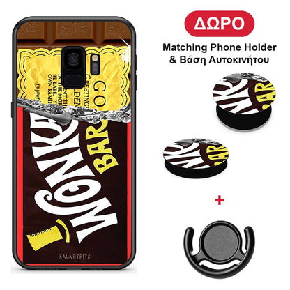 Golden Ticket - Samsung Galaxy S9 θήκη + Δώρο Phone Holder & Βάση Αυτοκινήτου