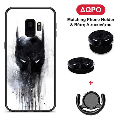 Hero Paint Bat - Samsung Galaxy S9 θήκη + Δώρο Phone Holder & Βάση Αυτοκινήτου