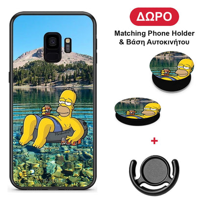 Summer Happiness - Samsung Galaxy S9 θήκη + Δώρο Phone Holder & Βάση Αυτοκινήτου