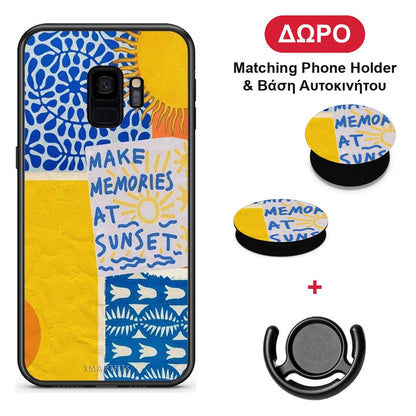 Sunset Memories - Samsung Galaxy S9 θήκη + Δώρο Phone Holder & Βάση Αυτοκινήτου