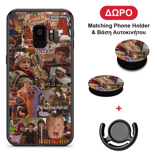 Xmas Wishes - Samsung Galaxy S9 θήκη + Δώρο Phone Holder & Βάση Αυτοκινήτου