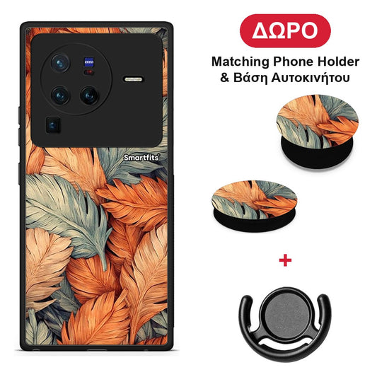 Autumn Leaves - Vivo X80 Pro 5G θήκη + Δώρο Phone Holder & Βάση Αυτοκινήτου