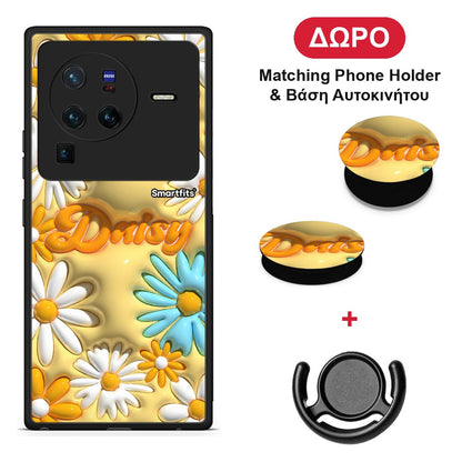 Bubble Daisies - Vivo X80 Pro 5G θήκη + Δώρο Phone Holder & Βάση Αυτοκινήτου