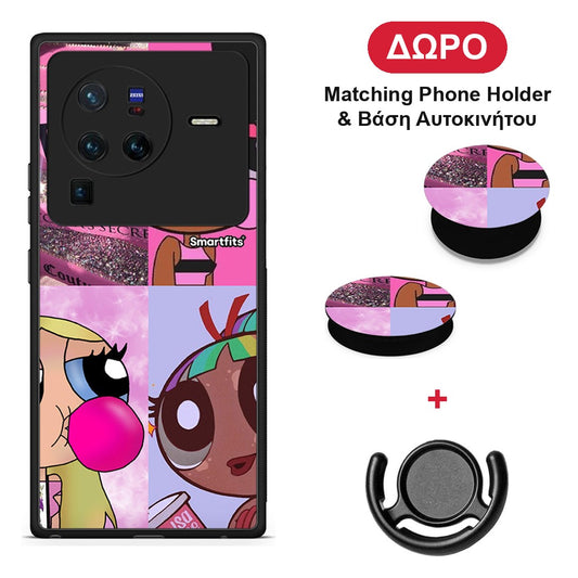 Bubble Girls - Vivo X80 Pro 5G θήκη + Δώρο Phone Holder & Βάση Αυτοκινήτου