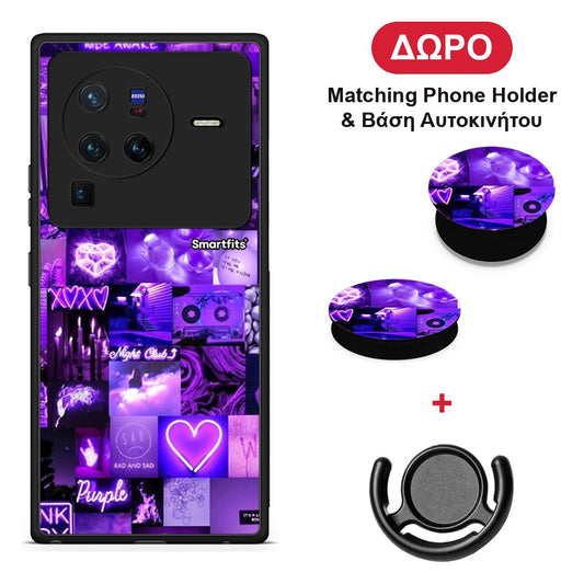Collage Stay Wild - Vivo X80 Pro 5G θήκη + Δώρο Phone Holder & Βάση Αυτοκινήτου