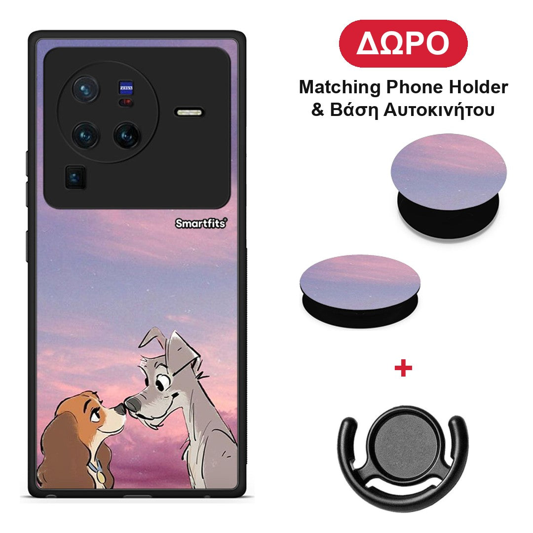 Lady And Tramp - Vivo X80 Pro 5G θήκη + Δώρο Phone Holder & Βάση Αυτοκινήτου