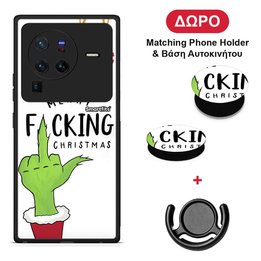 Merry F Xmas - Vivo X80 Pro 5G θήκη + Δώρο Phone Holder & Βάση Αυτοκινήτου