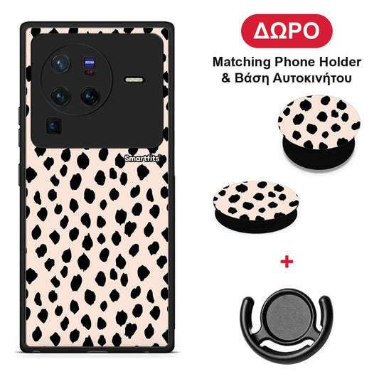 New Polka Dots - Vivo X80 Pro 5G θήκη + Δώρο Phone Holder & Βάση Αυτοκινήτου