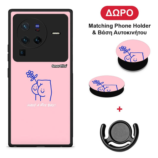 Nice Day - Vivo X80 Pro 5G θήκη + Δώρο Phone Holder & Βάση Αυτοκινήτου