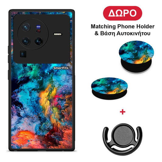 Paint Crayola - Vivo X80 Pro 5G θήκη + Δώρο Phone Holder & Βάση Αυτοκινήτου