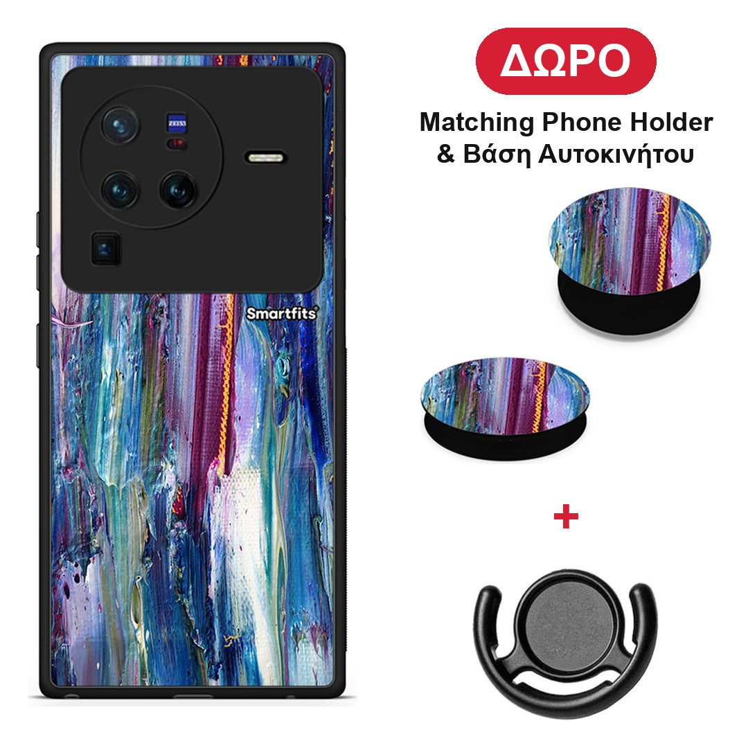 Paint Winter - Vivo X80 Pro 5G θήκη + Δώρο Phone Holder & Βάση Αυτοκινήτου