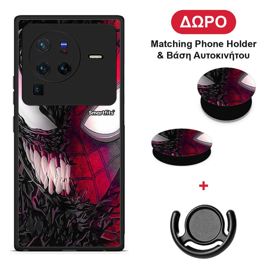 PopArt SpiderVenom - Vivo X80 Pro 5G θήκη + Δώρο Phone Holder & Βάση Αυτοκινήτου