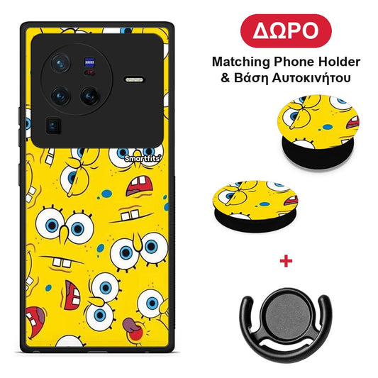 PopArt Sponge - Vivo X80 Pro 5G θήκη + Δώρο Phone Holder & Βάση Αυτοκινήτου