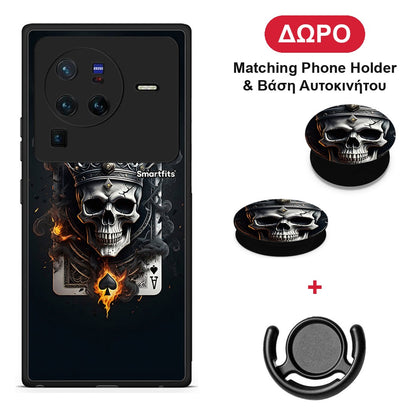 Skull King Ace - Vivo X80 Pro 5G θήκη + Δώρο Phone Holder & Βάση Αυτοκινήτου