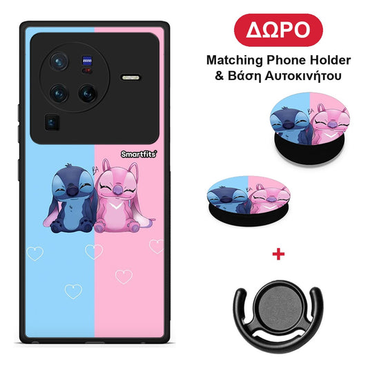 Stitch And Angel - Vivo X80 Pro 5G θήκη + Δώρο Phone Holder & Βάση Αυτοκινήτου