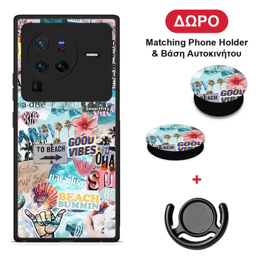 Summer Vibes - Vivo X80 Pro 5G θήκη + Δώρο Phone Holder & Βάση Αυτοκινήτου