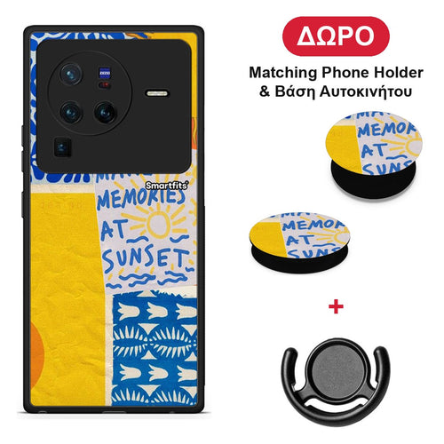 Sunset Memories - Vivo X80 Pro 5G θήκη + Δώρο Phone Holder & Βάση Αυτοκινήτου
