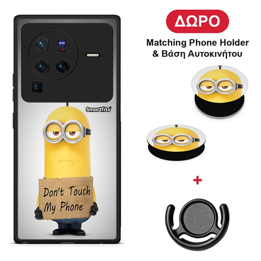 Text Minion - Vivo X80 Pro 5G θήκη + Δώρο Phone Holder & Βάση Αυτοκινήτου
