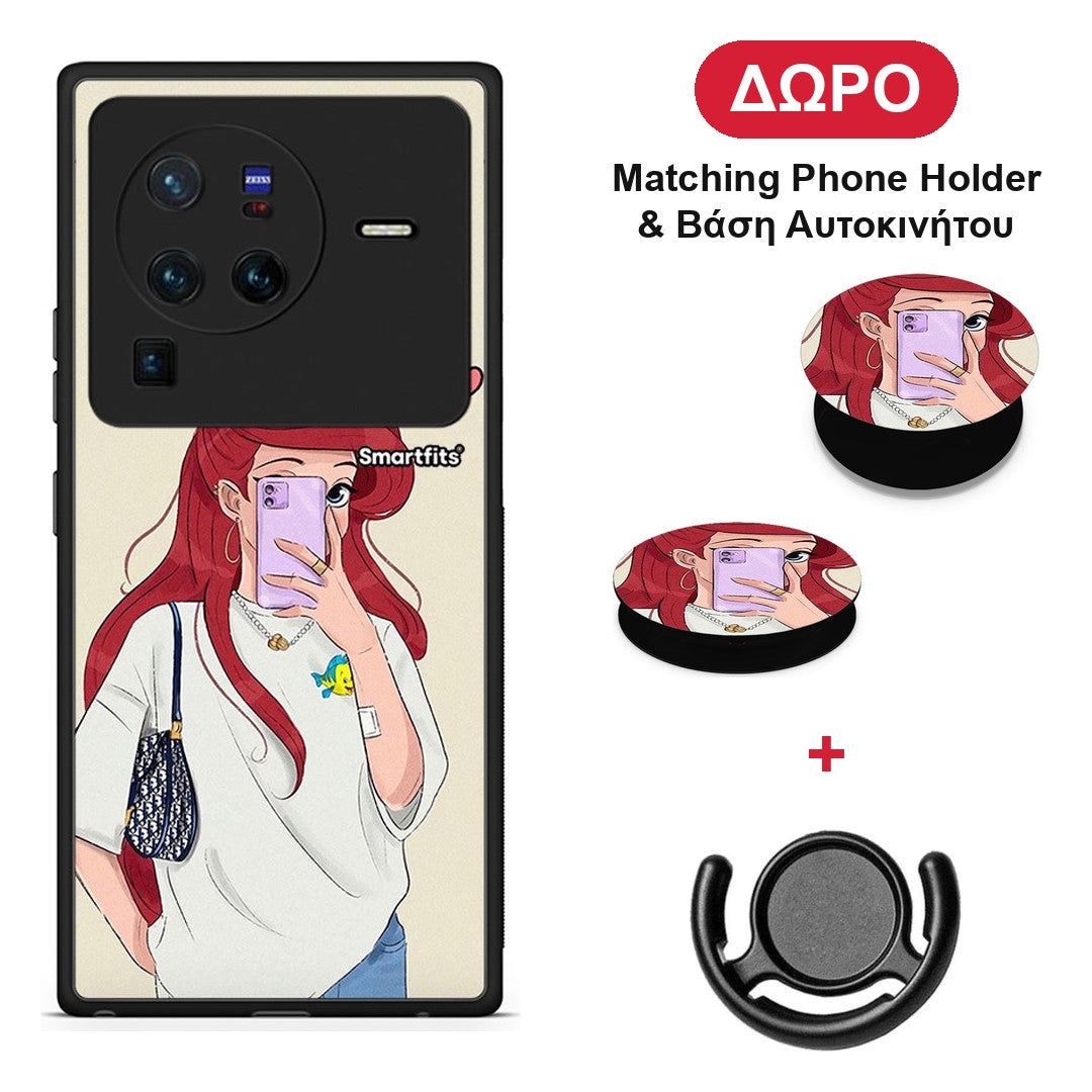 Walking Mermaid - Vivo X80 Pro 5G θήκη + Δώρο Phone Holder & Βάση Αυτοκινήτου