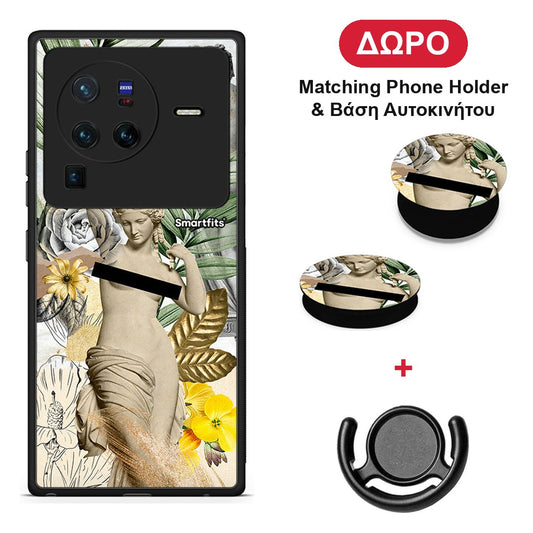 Woman Statue - Vivo X80 Pro 5G θήκη + Δώρο Phone Holder & Βάση Αυτοκινήτου