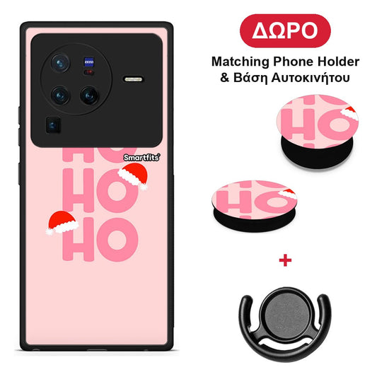 Xmas Ho Ho Ho - Vivo X80 Pro 5G θήκη + Δώρο Phone Holder & Βάση Αυτοκινήτου