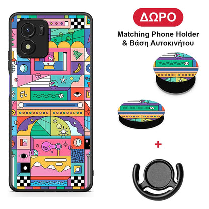 Bubbles Soap - Vivo Y01 / Y15s θήκη + Δώρο Phone Holder & Βάση Αυτοκινήτου