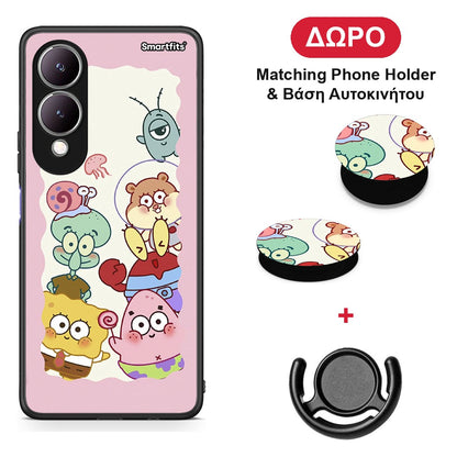 Cute Companion - Vivo Y17s θήκη + Δώρο Phone Holder & Βάση Αυτοκινήτου
