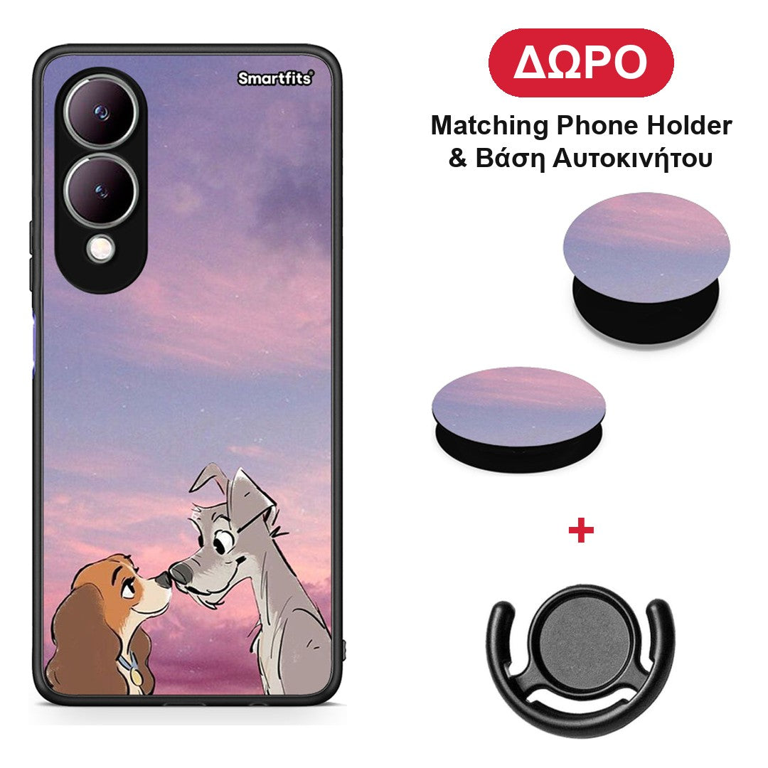 Lady And Tramp - Vivo Y17s θήκη + Δώρο Phone Holder & Βάση Αυτοκινήτου