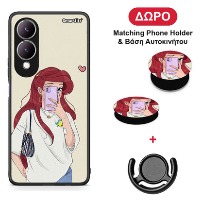Walking Mermaid - Vivo Y17s θήκη + Δώρο Phone Holder & Βάση Αυτοκινήτου