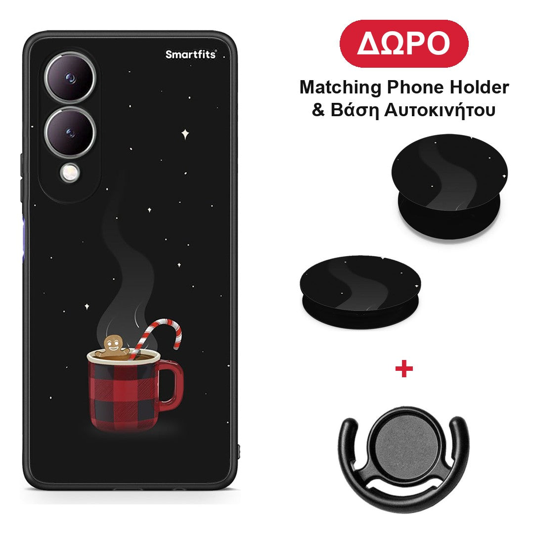 Xmas Bathing - Vivo Y17s θήκη + Δώρο Phone Holder & Βάση Αυτοκινήτου