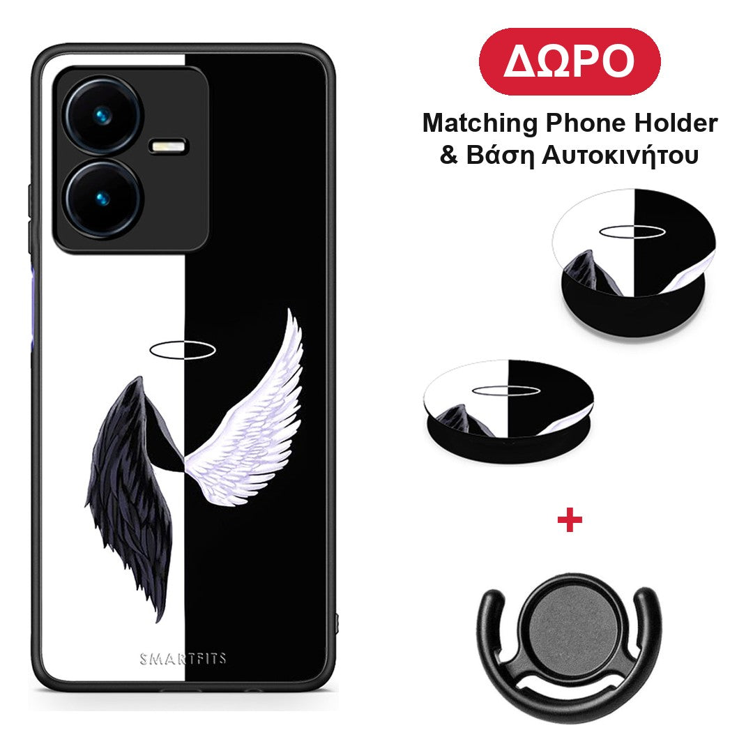 Angels Demons - Vivo Y22 θήκη + Δώρο Phone Holder & Βάση Αυτοκινήτου