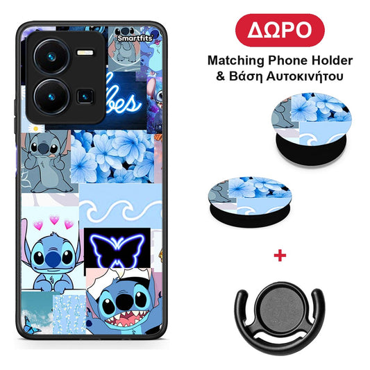 Collage Good Vibes - Vivo Y35 5G θήκη + Δώρο Phone Holder & Βάση Αυτοκινήτου
