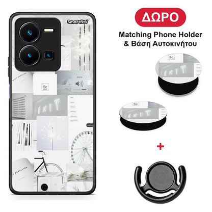 Collage Make Me Wonder - Vivo Y35 5G θήκη + Δώρο Phone Holder & Βάση Αυτοκινήτου