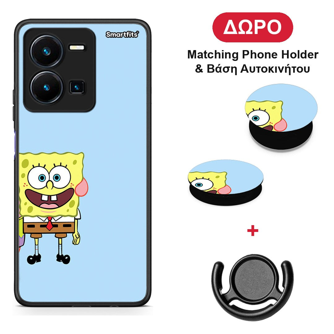 Friends Bob - Vivo Y35 5G θήκη + Δώρο Phone Holder & Βάση Αυτοκινήτου
