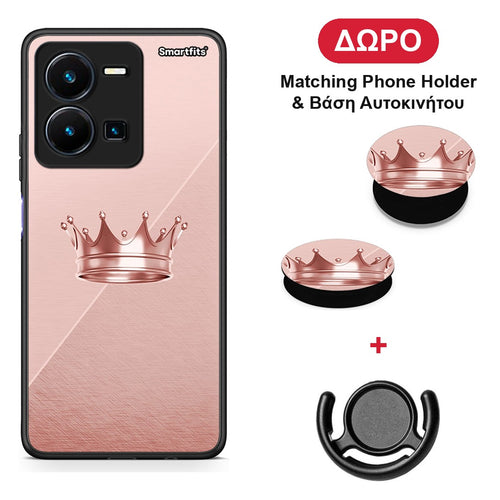 Minimal Crown - Vivo Y35 5G θήκη + Δώρο Phone Holder & Βάση Αυτοκινήτου