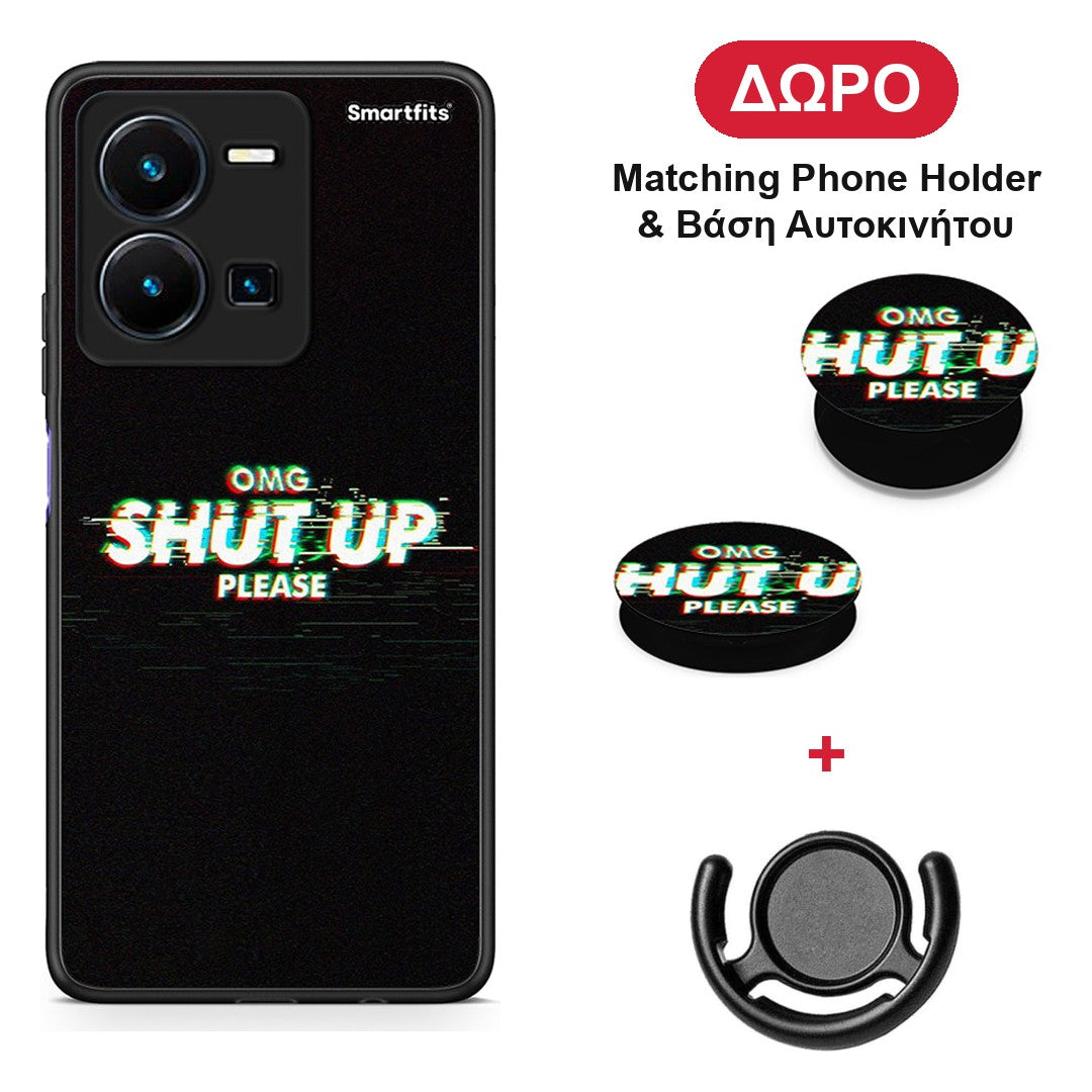 OMG ShutUp - Vivo Y35 5G θήκη + Δώρο Phone Holder & Βάση Αυτοκινήτου