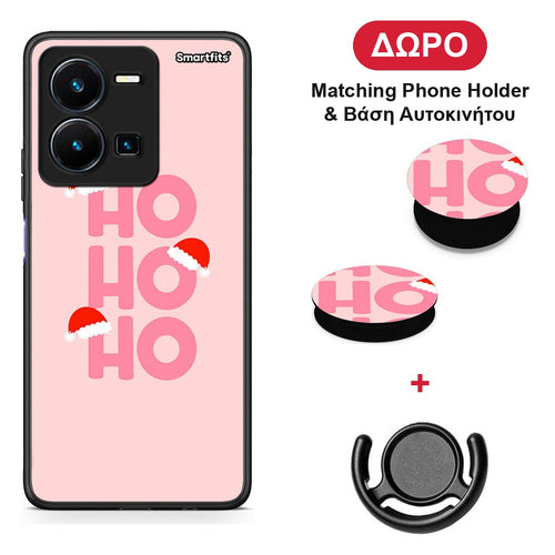 Xmas Ho Ho Ho - Vivo Y35 5G θήκη + Δώρο Phone Holder & Βάση Αυτοκινήτου