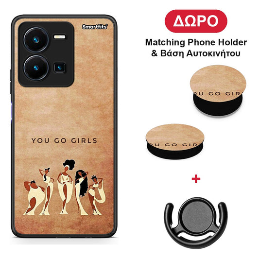 You Go Girl - Vivo Y35 5G θήκη + Δώρο Phone Holder & Βάση Αυτοκινήτου