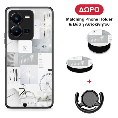 Collage Make Me Wonder - Vivo Y22s / Y35 4G θήκη + Δώρο Phone Holder & Βάση Αυτοκινήτου