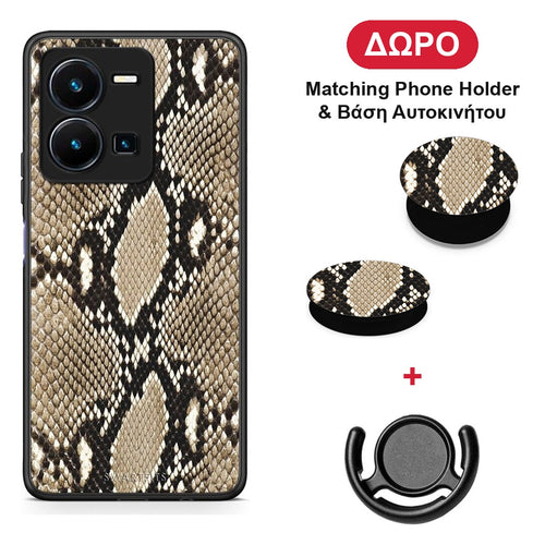 Animal Fashion Snake - Vivo Y22s / Y35 4G θήκη + Δώρο Phone Holder & Βάση Αυτοκινήτου