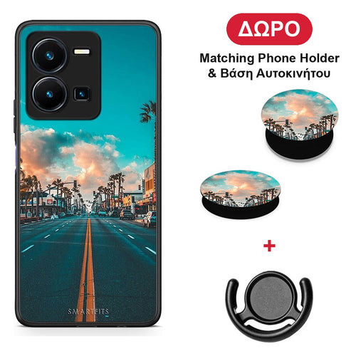 Landscape City - Vivo Y22s / Y35 4G θήκη + Δώρο Phone Holder & Βάση Αυτοκινήτου